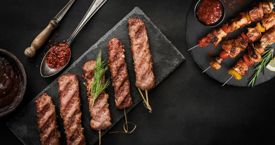 BBQ Spicy Lamb Kebabs and Tandoori Chicken Wings Recipe @Halal Fine Foods 