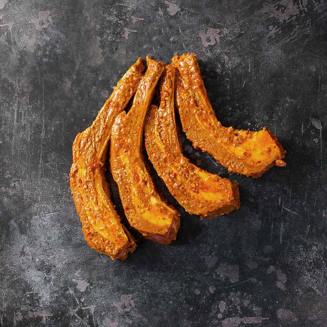 Marinated Halal Mutton Ribs Pack of 4 @ Halal Fine Foods