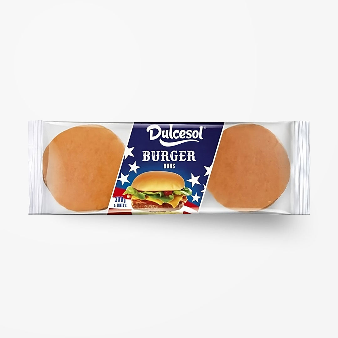 Dulcesol White Burger Buns 6 Pack @ Halal Fine Foods