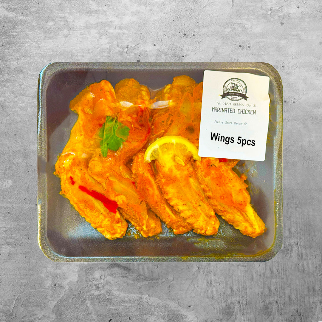 Marinated Halal Chicken Wings 5pcs @Halal Fine Foods